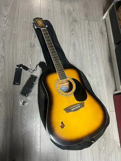 Beautiful sounding Washburn guitar w/ bag & accessories , View more