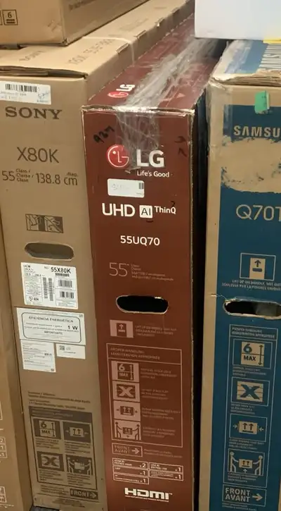 Get your 55" LG UQ7070 WebOS 4K Smart TV during our Brampton Clearance Sale for just $430! Open box,...