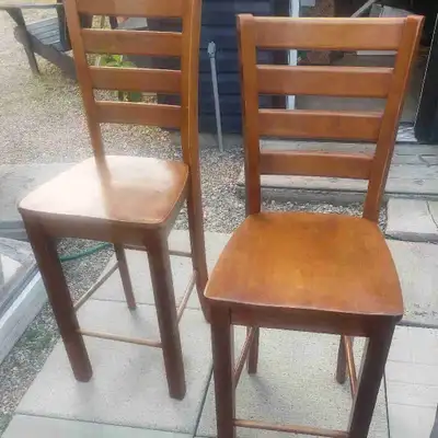 2 bar height chairs, View more