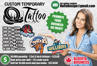 Event Marketing Fake tattoo Promotional Company Temporary Tattoo