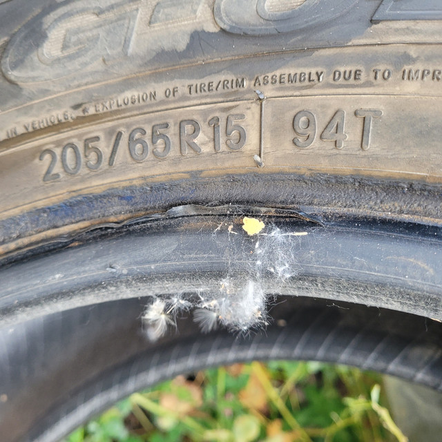 winter tires  3 toyo  1 winter claw  205  65 r15 in Tires & Rims in Edmonton - Image 4