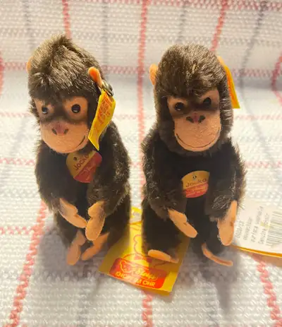 Antique Pair of Brand New Steiff Jocko the Chimpanzee Toys, View more