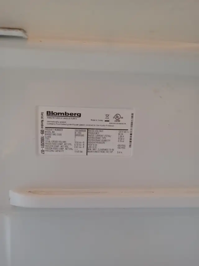 Refrigerator - Blomberg Designer Counter Depth Bottom Freezer62864362445059122