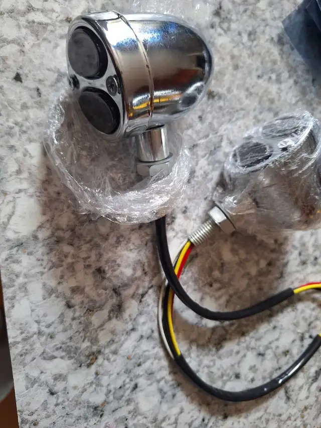 Motorcycle tail lights in Road in Cambridge - Image 2