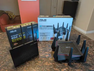 Two excellent ASUS WiFi routers that work together in one perfect mesh network covering up to 5,000...