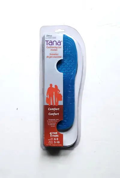 NEW-Cushioning gel insoles absorbing shock (Men: 6-9,Women 5-10), View more