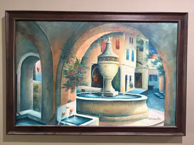 C. Benoit Framed Oil Painting, View more