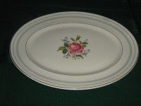 VINTAGE MEAT PLATTER AND VEGETABLE BOWL