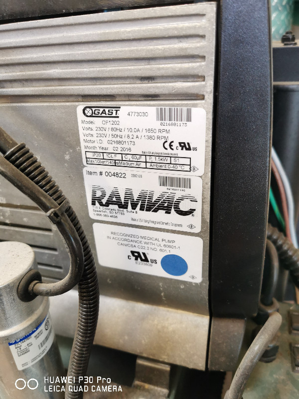 Ramvac Osprey Oilless Dental Air Compressor Model OSP25B in Other Business & Industrial in London - Image 2