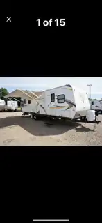 34 ft lite trailer. Triple slide. Sleeps 6. Fully equipped kitchen. Fully equipped washroom. Lots of...