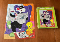Vintage 100-Piece Whitman Puzzle, Tweety & Sylvester from 1980