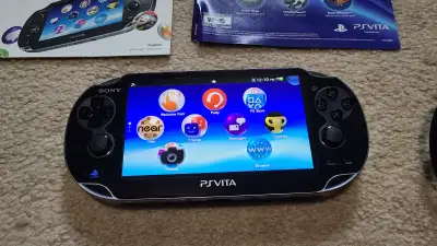 Sony PlayStation Vita PCH-1001 Black Handheld System, View more