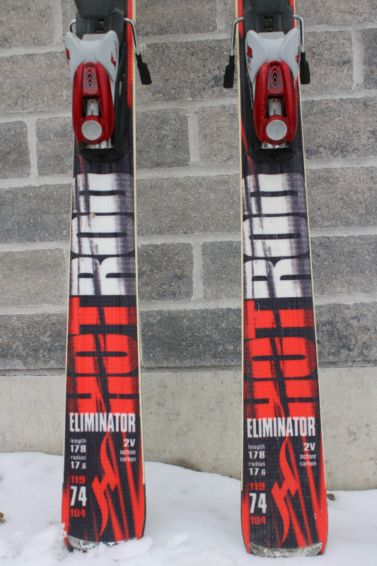 Skis 178 cm Nordica downhill skis with rossignol poles Eliminato in Ski in City of Toronto - Image 3