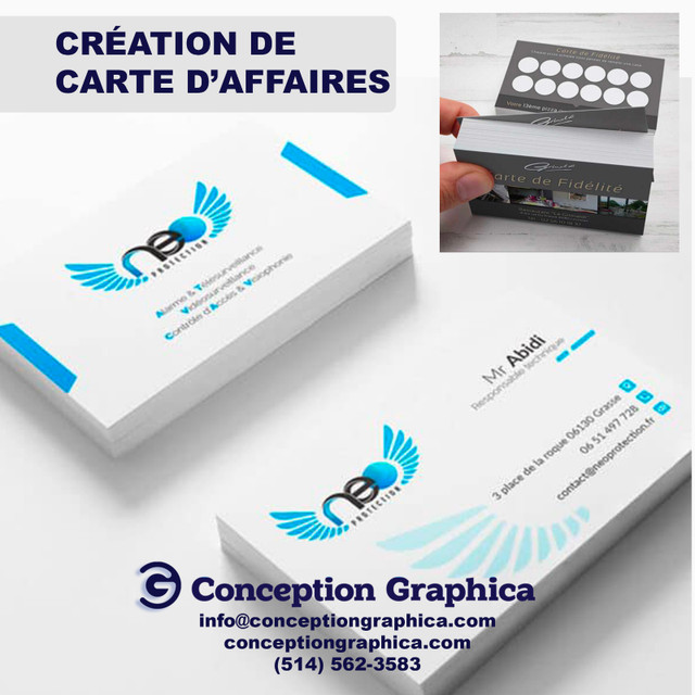 Graphiste – Logo, Cartes d’affaires, Site web, Imprimerie dans Autre  à Laval/Rive Nord - Image 4