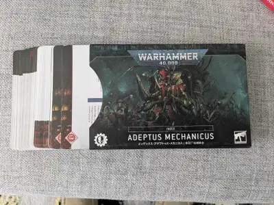 Warhammer 40K 9th edition Admech datacards , View more