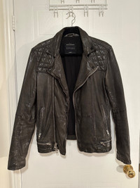 All Saints Conroy Biker Leather Jacket
