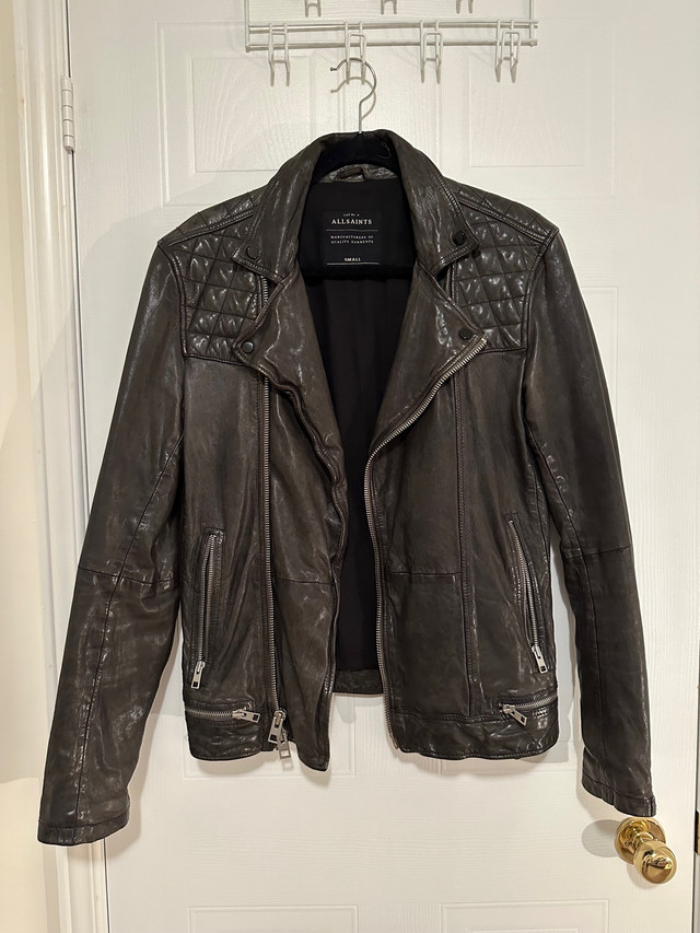 All Saints Conroy Biker Leather Jacket in Men's in Markham / York Region