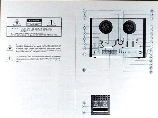 Akai GX-270D Operator's Manual in Stereo Systems & Home Theatre in Markham / York Region - Image 2