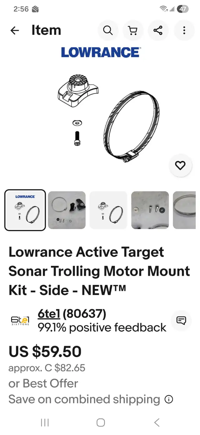Lowrance Active Target 2 Transducer in Fishing, Camping & Outdoors in Owen Sound - Image 9