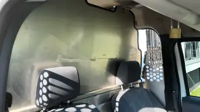 Aluminum van partition- Ford Transit Connect XLT - 2012 This partition came with my 2012 Ford Transi...