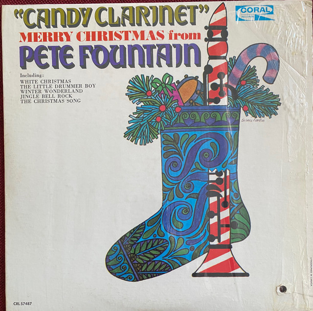 Candy Clarinet Merry Christmas from Pete Fountain Record in Arts & Collectibles in North Bay