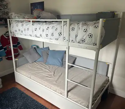 IKEA bunk bed frame plus storage, View more