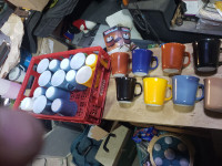 lot 17 colorful Pyrex coffee  mugs