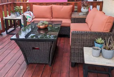 Very good used condition. Has been under a covered deck for all years we have used it. Comes with 3...