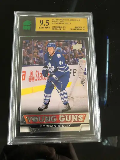Morgan Reilly 2013 young guns rookie card graded mint 9.5 cond, View more