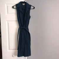 Cleo Blue Button Down Dress