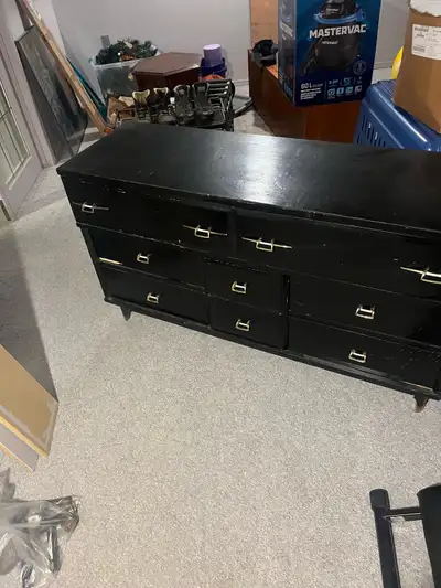 free black wood dresser , View more