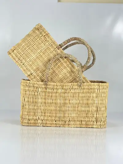 Authentic handmade Moroccan straw bags Beautiful, natural, and elegant — these bags are carefully ha...