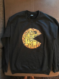 Customized Pac-Man Gildan Sweater small for sell