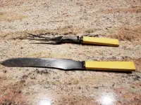 Vintage Carving Knife and Fork