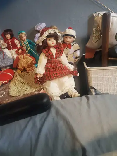 Porcelain doll collection
