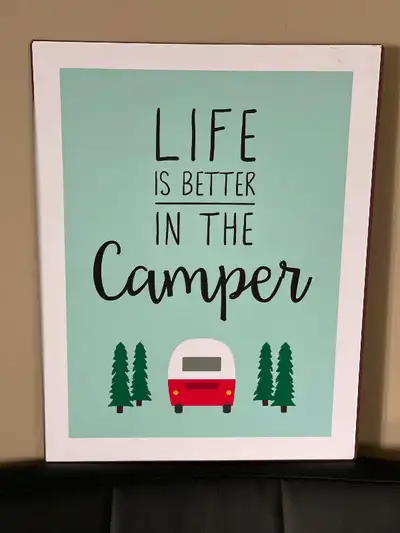Camper Metal Sign