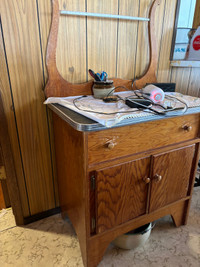 Solid wood antique dresser in need of tlc pick up today! 