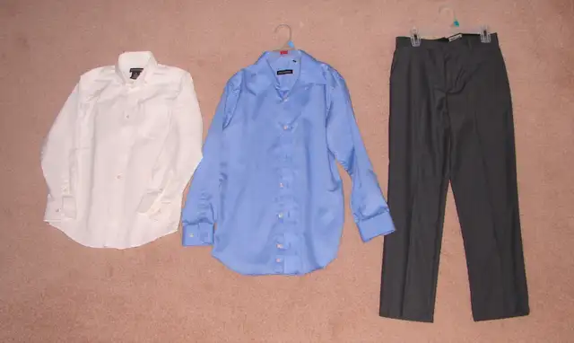 Dress Shirts & Pants - sz 6, 10, 12, 14, 16, 18, men's 14.5, 15 in Kids & Youth in Strathcona County - Image 4