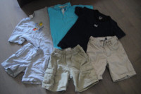 Brand Name of 6 Boys Summer 3 Top Shirt & 3Jeans Shorts size  6