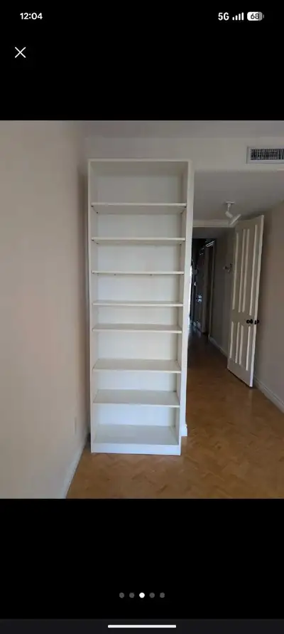 White Tall Bookshelf, View more