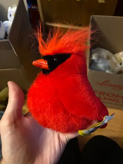 Audubon Birds Wild Republic 1995  5” Plush Red Cardinal , View more