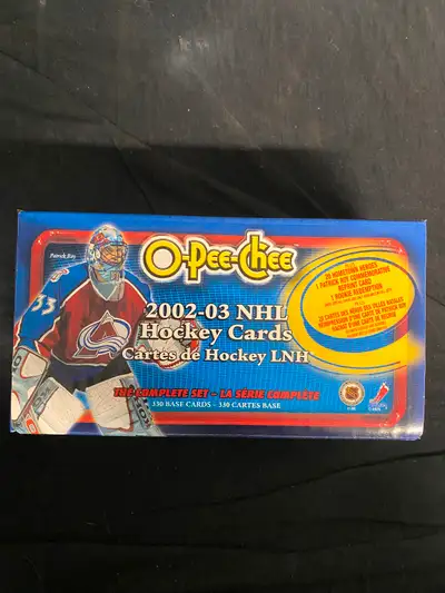 2002-03 O Pee Chee Factory Hockey Card Set, View more