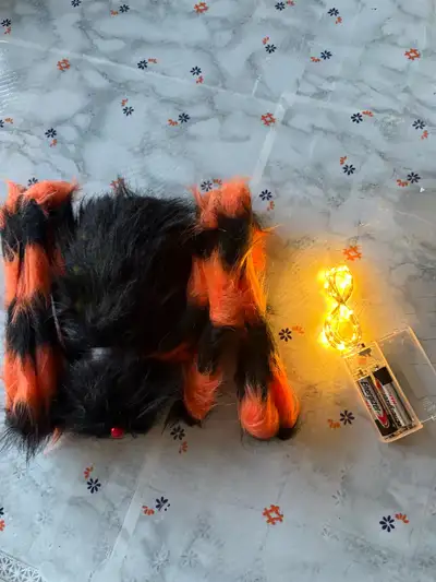 Giant Light-Up Halloween Spider with LED Lights – 49”, View more