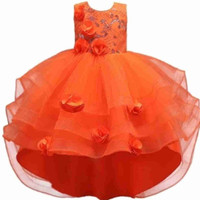 Party dress for girls - sizes 4 to 12 new - quality 