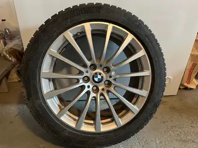 BMW OEM 18 inch rims. Continental winter tires 245/45 R18. V-rated. Approximately 10,000kms on the t...