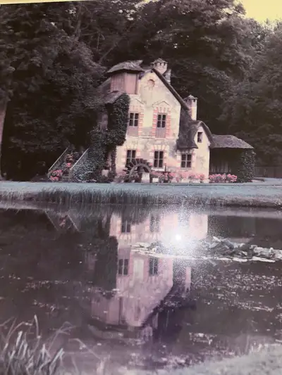 Mirrored Backed Photo by Alan Klug of Marie Antoinette ‘s House, View more