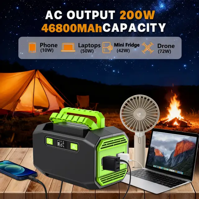Portable Power Station 200W427063987604695044