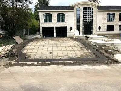 Concrete, Concrete driveway, Concrete finisher, Heated driveway, Paving stones, Concrete pad, Concre...