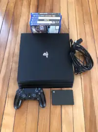1tb Ps4 Pro Bundle with 2tb Seagate ext. hard drive 