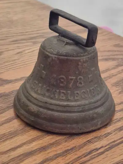 Antique Brass Swiss Livestock Bell, View more
